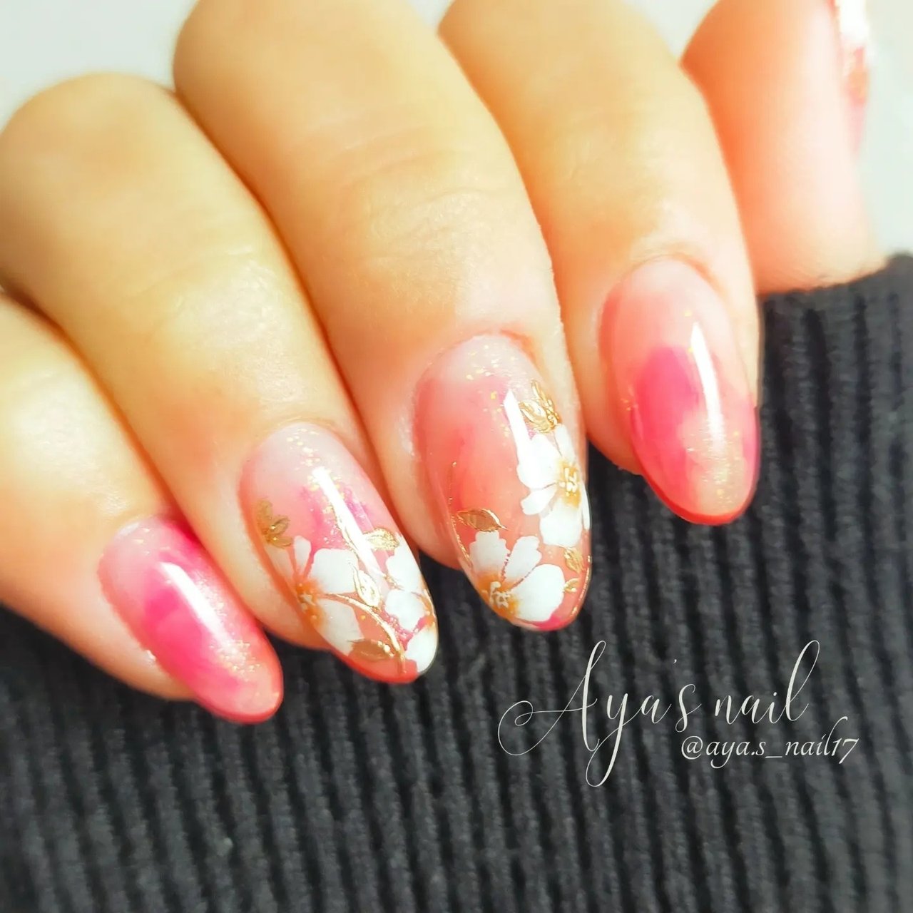 春/オールシーズン/オフィス/デート/ハンド - Aya's nailのネイル