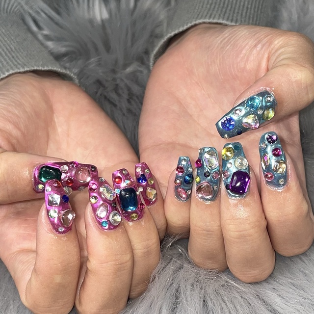 RICO NAIL パーツつけ放題🌈｜岡山のネイルサロン｜ネイルブック
