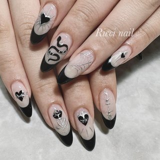 SK003  蜘蛛の巣　シルバー×ブラックネイルシール SK003 蜘蛛の巣 シルバー×ブラックネイルシール 蜘蛛の巣ネイルの