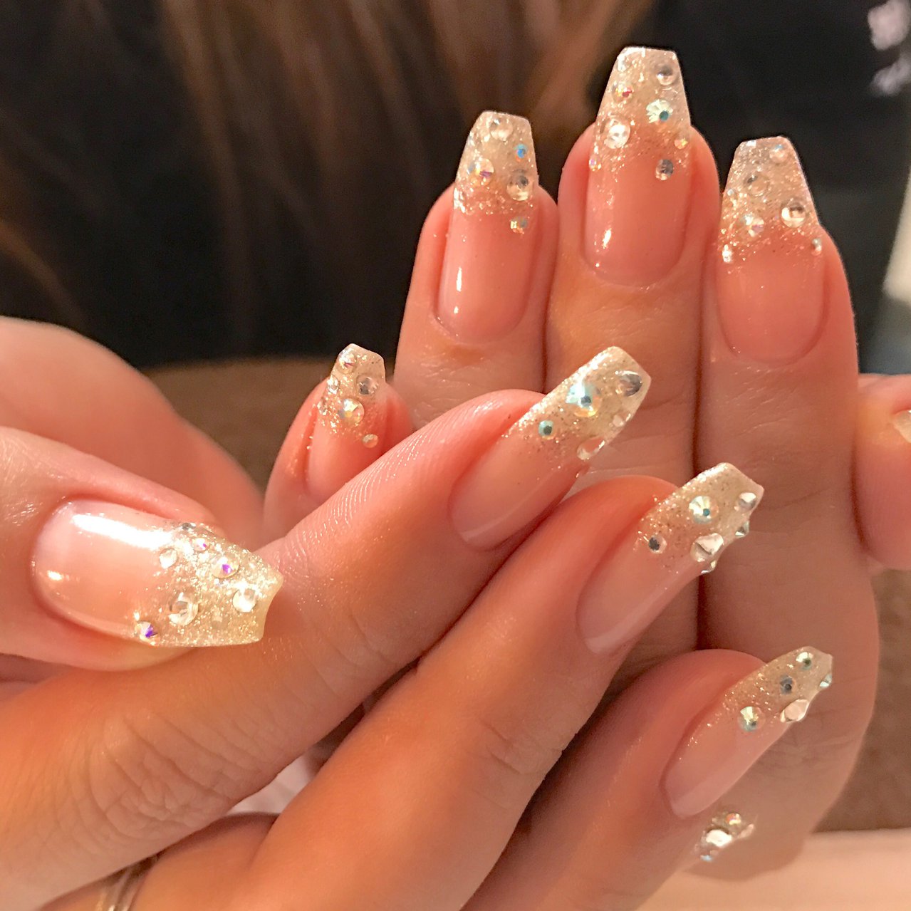 オールシーズン デート ハンド ロング ジェルネイル Meのネイルデザイン No ネイルブック