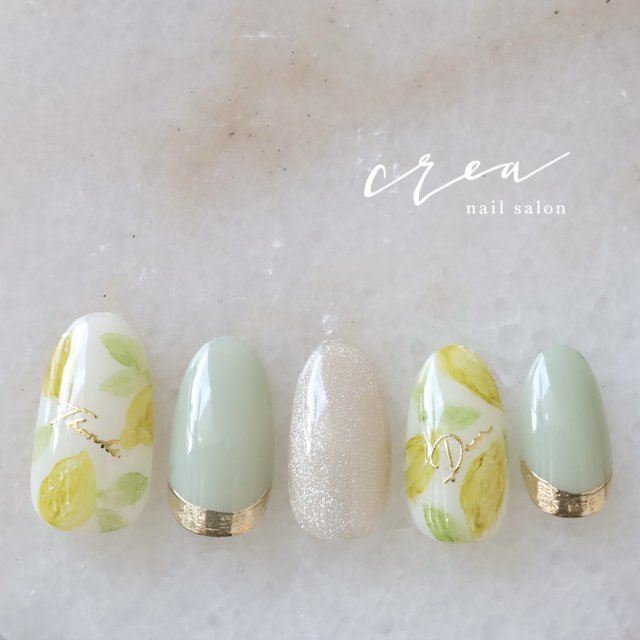 ハッピーイエローで初夏を感じて♡レモンモチーフネイル|2024最新