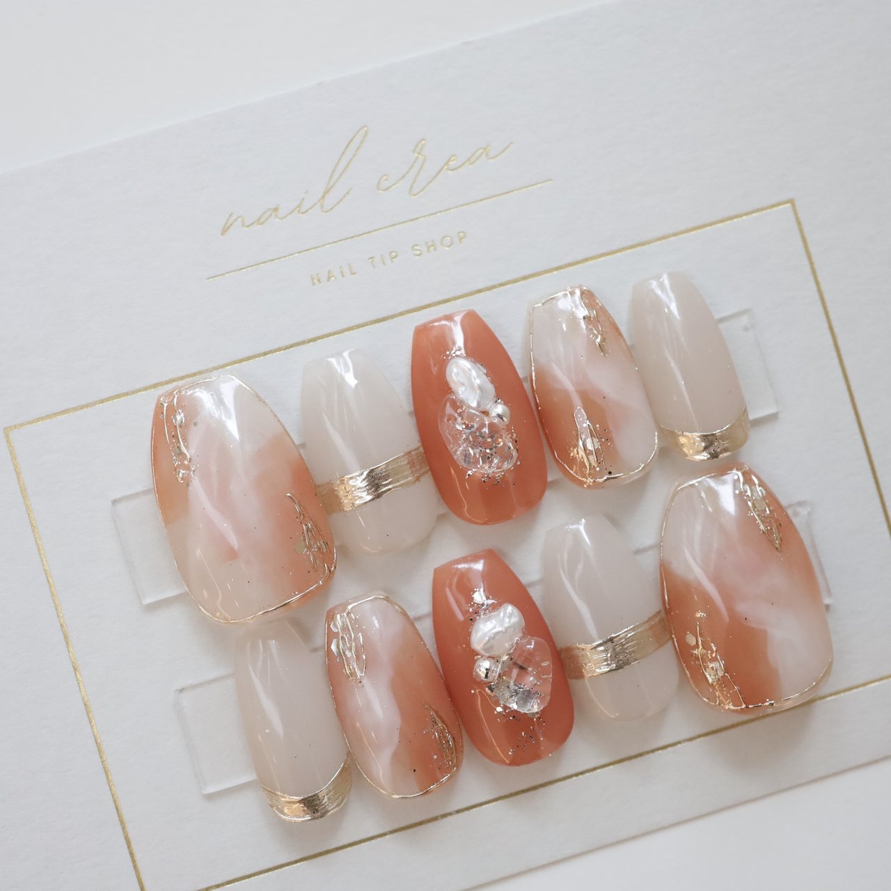 夏/ハンド/ニュアンス/ミラー/天然石 - nailsalon crea 小川ちえの 