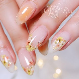 人気順｜押し花(ドライフラワー)のネイルデザイン｜ネイルブック