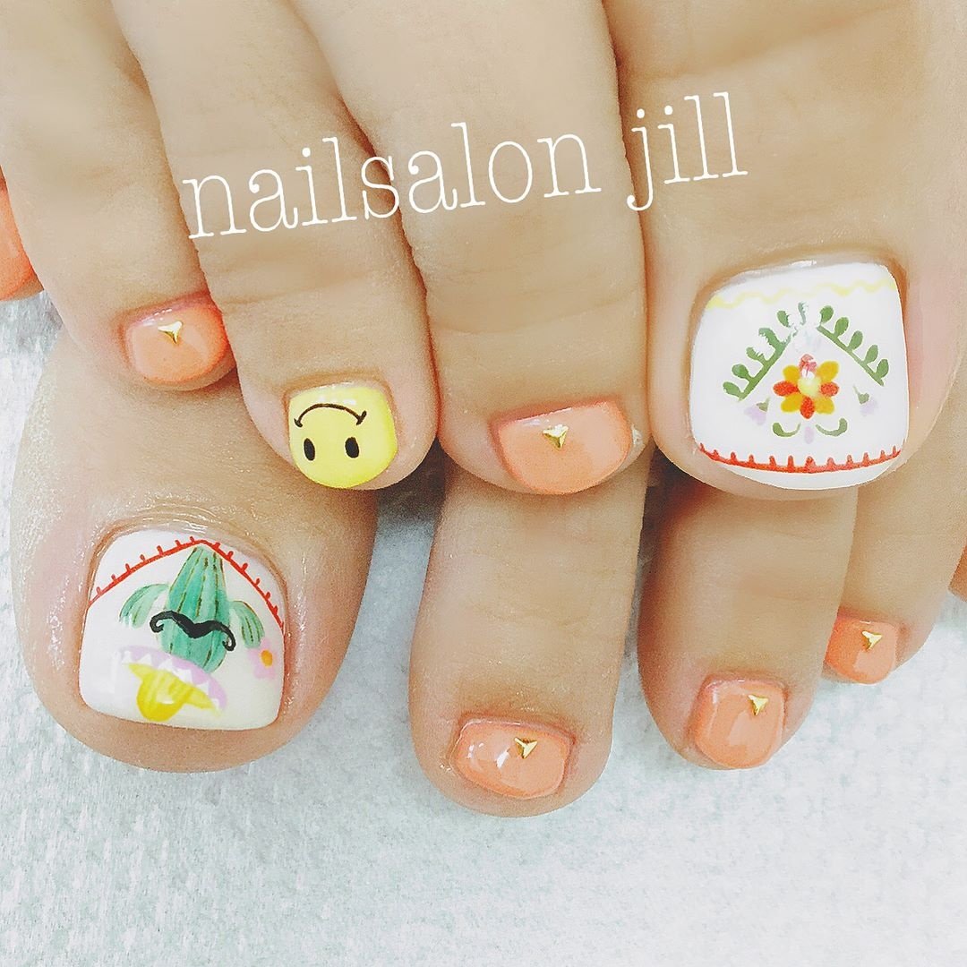 夏 旅行 海 リゾート フット Nailsalonjill ネイリスト遠藤のネイルデザイン No ネイルブック