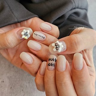 のんちゃゃネイル ジェル90分＋3D】 ・ ・ 先日14年ぶりのソロコンサートを完走した、KAT