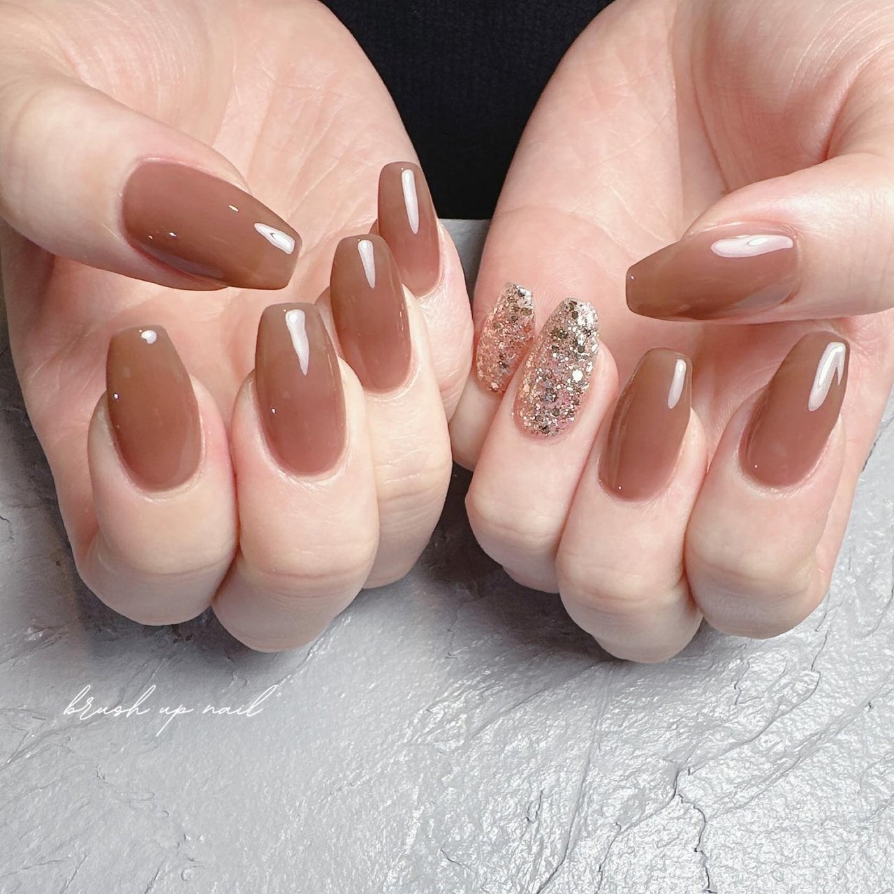 手が綺麗に見えるネイル/春/ハンド/ラメ/ワンカラー - masakoのネイル