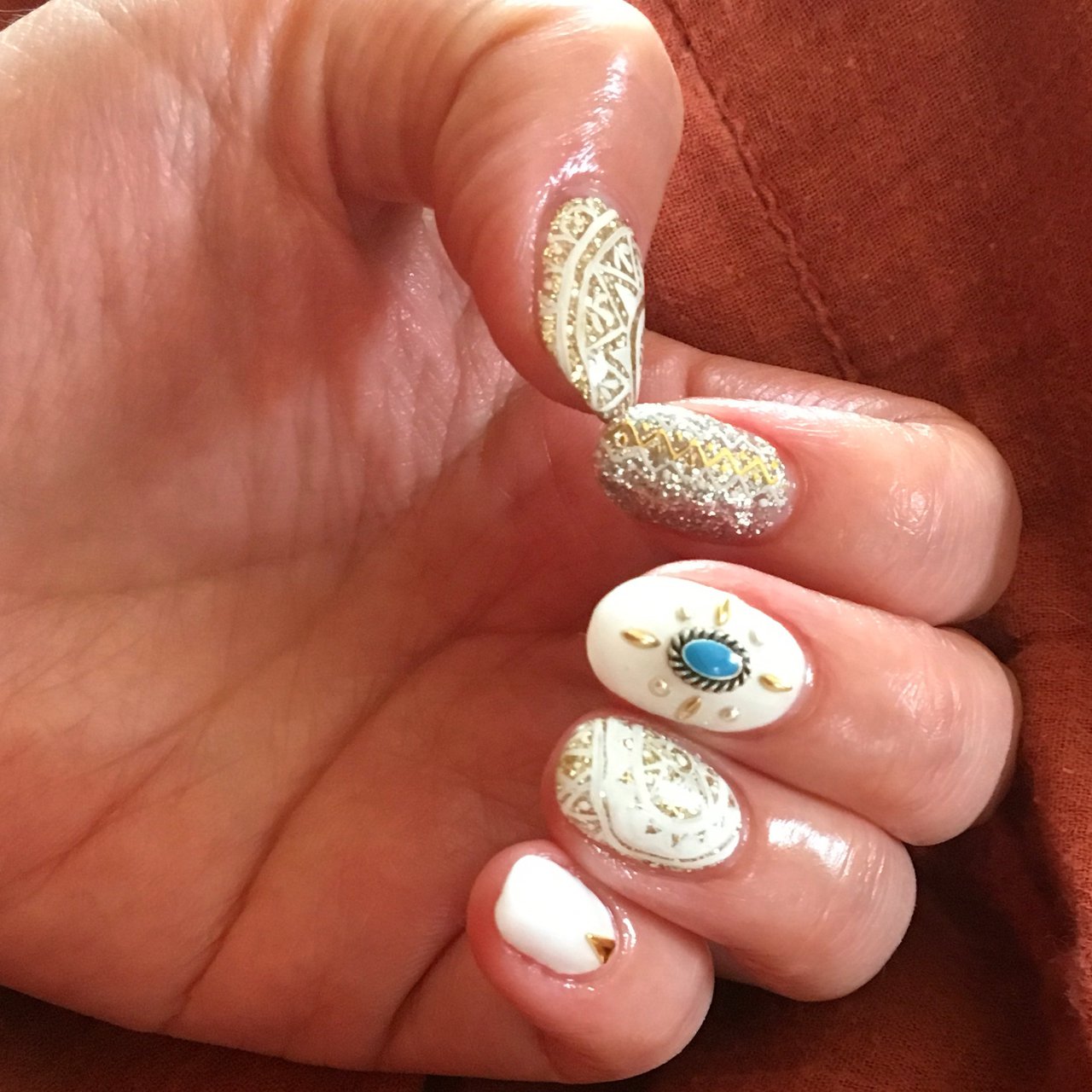 夏 旅行 海 リゾート ハンド ぽぽっちのネイルデザイン No ネイルブック