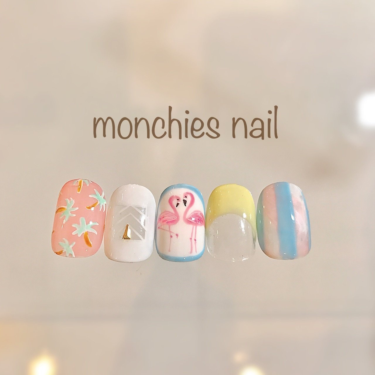 夏 旅行 海 リゾート ハンド Monchies Nailのネイルデザイン No ネイルブック