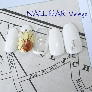 #nailbarvirago #大分市ネイルサロン #大分ネイルサロン #ネイル #ネイルケア #クリアネイル #ひまわりネイル #ホワイトネイル #夏ネイル #シニアネイル #70代のお客様 も #ジェルネイル #自爪を削らない #パラジェル #vetro #ノンサンデイング #リクライニングソファ #大人女性ネイル #ネイルブック公式サロン #巻き爪 #巻き爪補正 #ぺディグラス #ハンド #ワンカラー #フラワー #くりぬき #ボタニカル #ミディアム #ホワイト #クリア #ジェルネイル #ネイルチップ #nail_bar_virago #ネイルブック