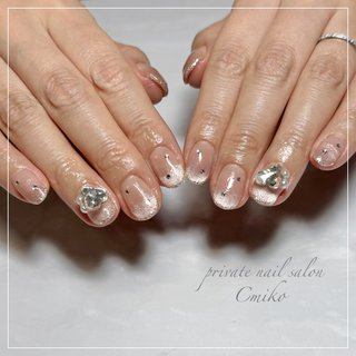 ネイルチップ ワンホン vカットストーン シンプル ネイルチップ ワンホン vカットストーン シンプル