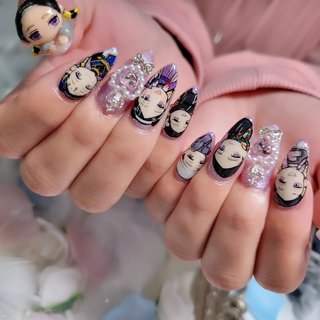 ゆみ@痛ネイルキャラネイルのネイルデザイン[No.8778432