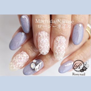 おすすめ順｜ブルー(青)/#ダマスク柄ネイルのネイルデザイン｜ネイルブック 