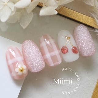 人気順｜チェック/ぷっくりフラワーネイルのネイルデザイン｜ネイルブック 