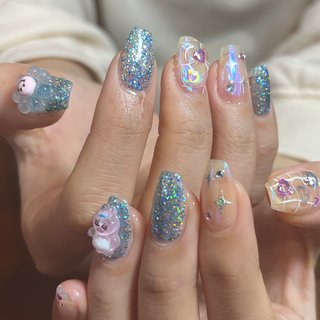 3dネイルパーツ ネイル うるうるネイル うさぎ あにまる ネイルパーツ