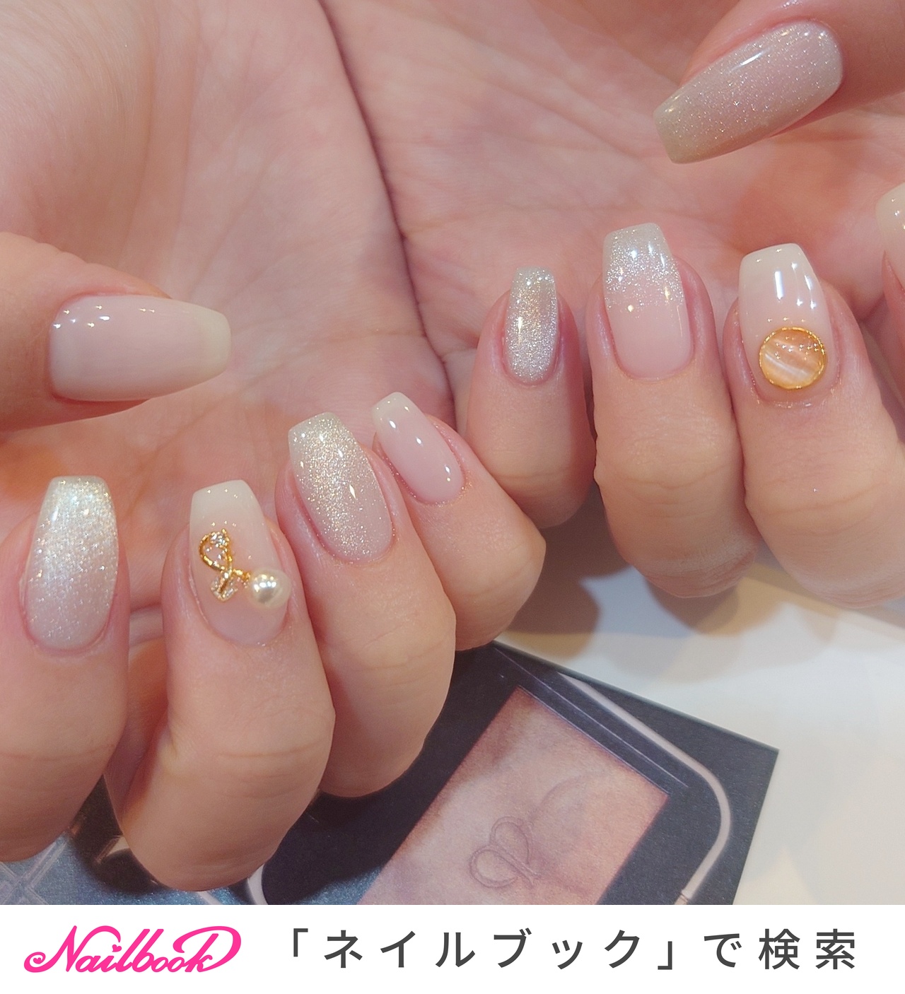 ネイルデザイン 春/ハンド/ワンカラー/マグネット/ホワイト - _kafflesia_のネイル