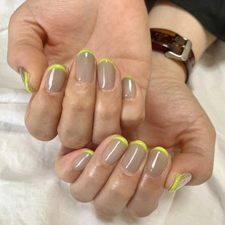 2色フレンチmenu🍋 
#ハンドネイル#ネイルデザイン #豊橋 #豊橋ネイル #豊橋ネイルサロン #豊川 #豊川ネイル #浜松ネイル#愛知ネイル#田原ネイル #ニュアンスネイル #ニュアンス#オトナネイル #大人上品ネイル #春ネイルデザイン#夏#夏ネイル#梅雨#梅雨ネイル#シェル#パープル#艶#大理石#大理石ネイル#成人式#チップ#前撮り#ニュアンス#ニュアンスネイル#ボルドー#赤#ブラウン#スクエア#スクエアネイル#ひょう柄 #ヒョウ柄ネイル #レオパード #レオパードネイル #うめつくしネイル #秋#秋ネイル#レオパード#ひょう柄ネイル#冬#冬ネイル#マグネット #マグネットネイル #べっこう #べっこうネイル#べっ甲#春#春ネイル#乳白色ネイル #白#ミラー#ミラーネイル#入学式ネイル#卒業式ネイル#卒園式ネイル#白#オフホワイト#オフホワイトネイル#フット#フットネイル#夏フット#秋#秋ネイル#秋カラーネイル#べっ甲#べっ甲ネイル#ボルドー#ボルドーネイル#赤#カフェラテネイル #ツイード#大人ツイード#ビビッド #バレンタイン #バレンタインネイル#ハート#ハートネイル#ベイビーブーマーネイル #ベイビーブーマー #オトナネイル #大人上品ネイル #ツイードネイル#くすみカラー #くすみカラーネイル #韓国ネイル #ワンホン #ワンホンネイル #ぷっくりネイル#オーロラ #オーロラネイル#ぽこぽこネイル #うるうるネイル#個性派#個性派ネイル#大人かわいいネイル #大人可愛い #大人ネイル #淡色女子 #ワンホン#ワンホンネイル#淡色#淡色ネイル #ちゅるりんネイル #ちゅるんネイル #ちゅるんカラー #うるつやネイル #うる艶ネイル #シェル#シェルネイル#アニマル柄ネイル #アニマル柄 #4月ネイル#5月ネイル #手が綺麗に見えるネイル #春 #旅行 #オフィス #ハンド #シンプル #フレンチ #ワンカラー #ちゅるん #韓国 #ミディアム #ラウンド #イエロー #グレージュ #グレー #ジェルネイル #お客様 #AR BY NAIL #ネイルブック