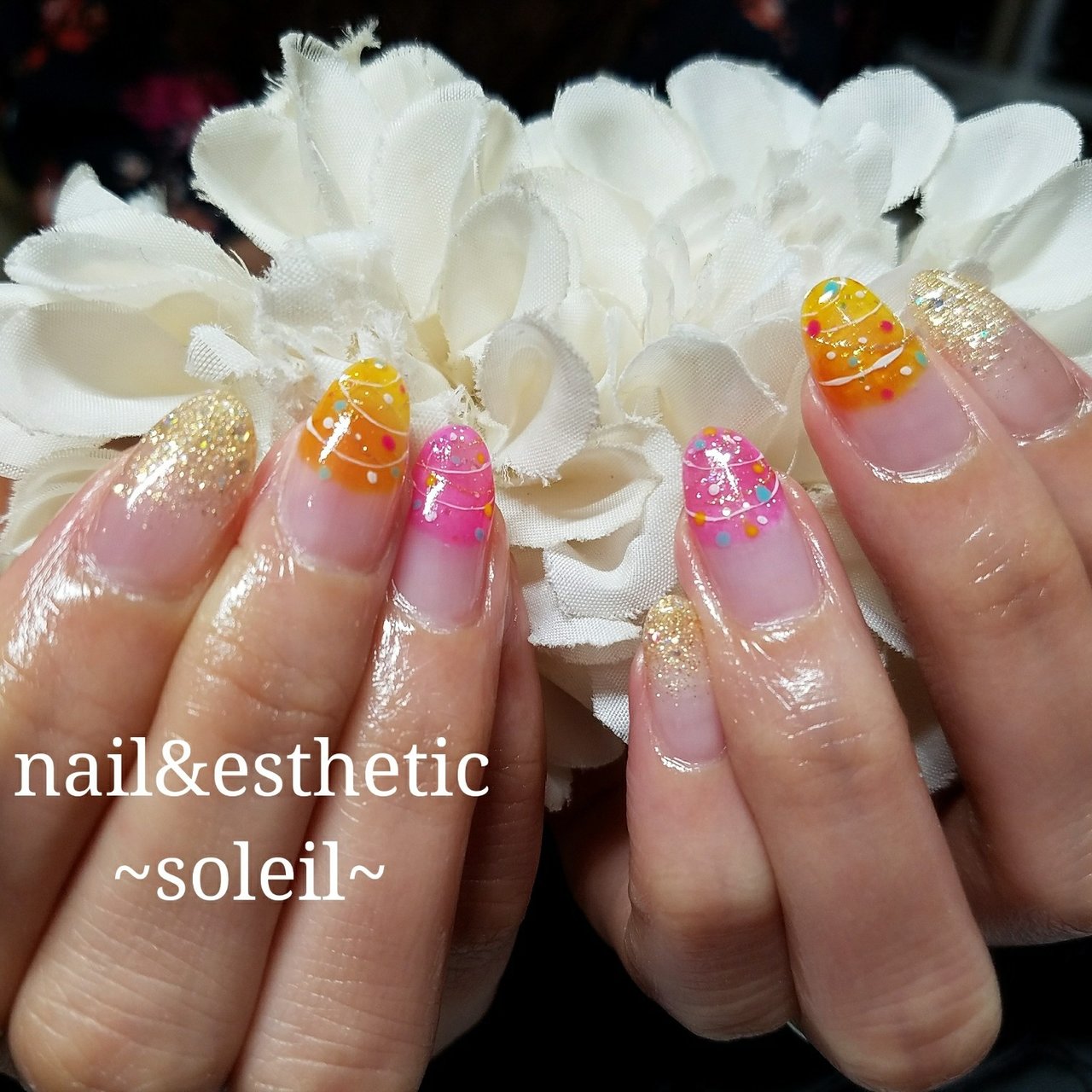 夏 浴衣 デート 女子会 ハンド Nail Kitchen Momo Hal のネイルデザイン No ネイルブック