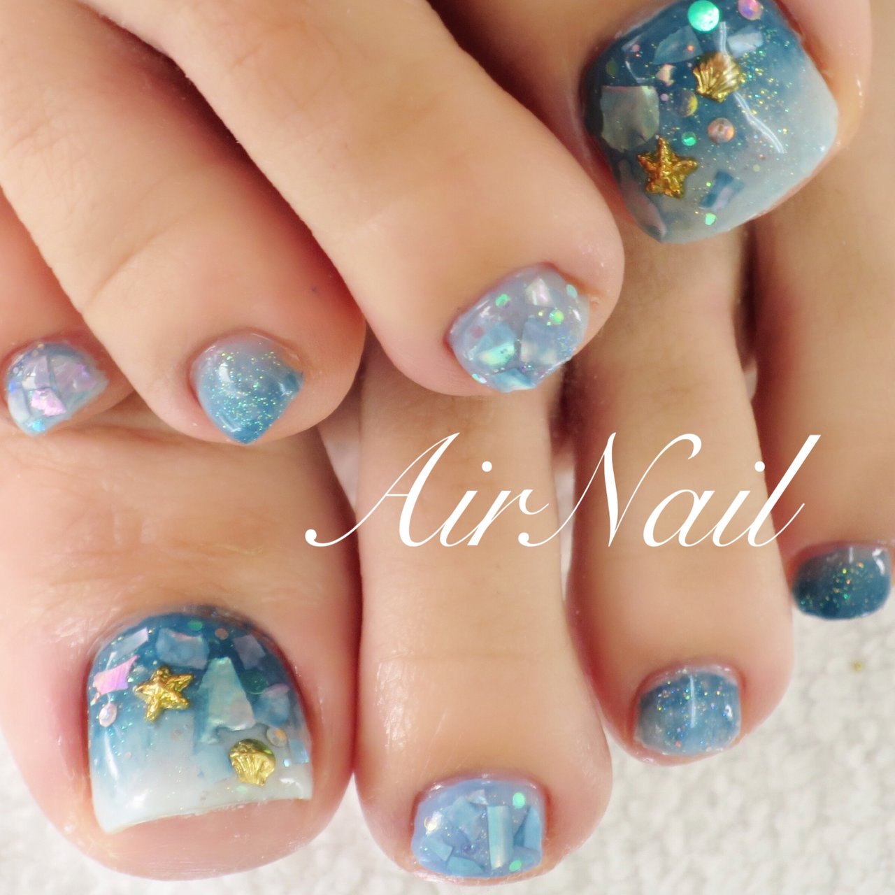 夏 海 リゾート パーティー フット Airnail エアーネイル のネイルデザイン No ネイルブック