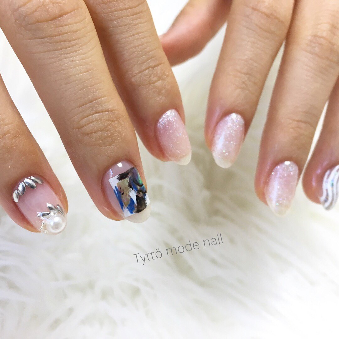 夏 オールシーズン パーティー 女子会 ハンド Tytto Nailのネイルデザイン No ネイルブック