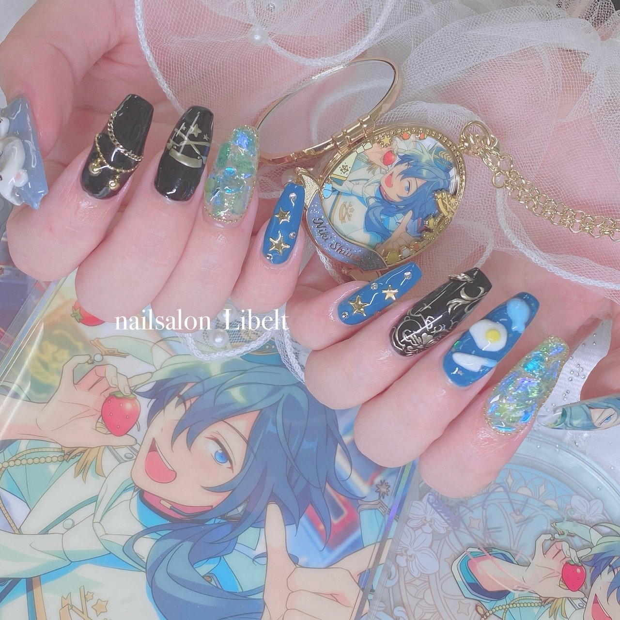 推し活/痛ネイル/キラキラ - satomiのネイルデザイン[No.8775489