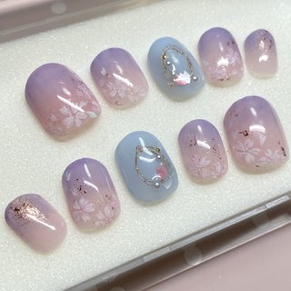 春/ネイルチップ/＃桜ネイルのネイルデザイン｜ネイルブック 