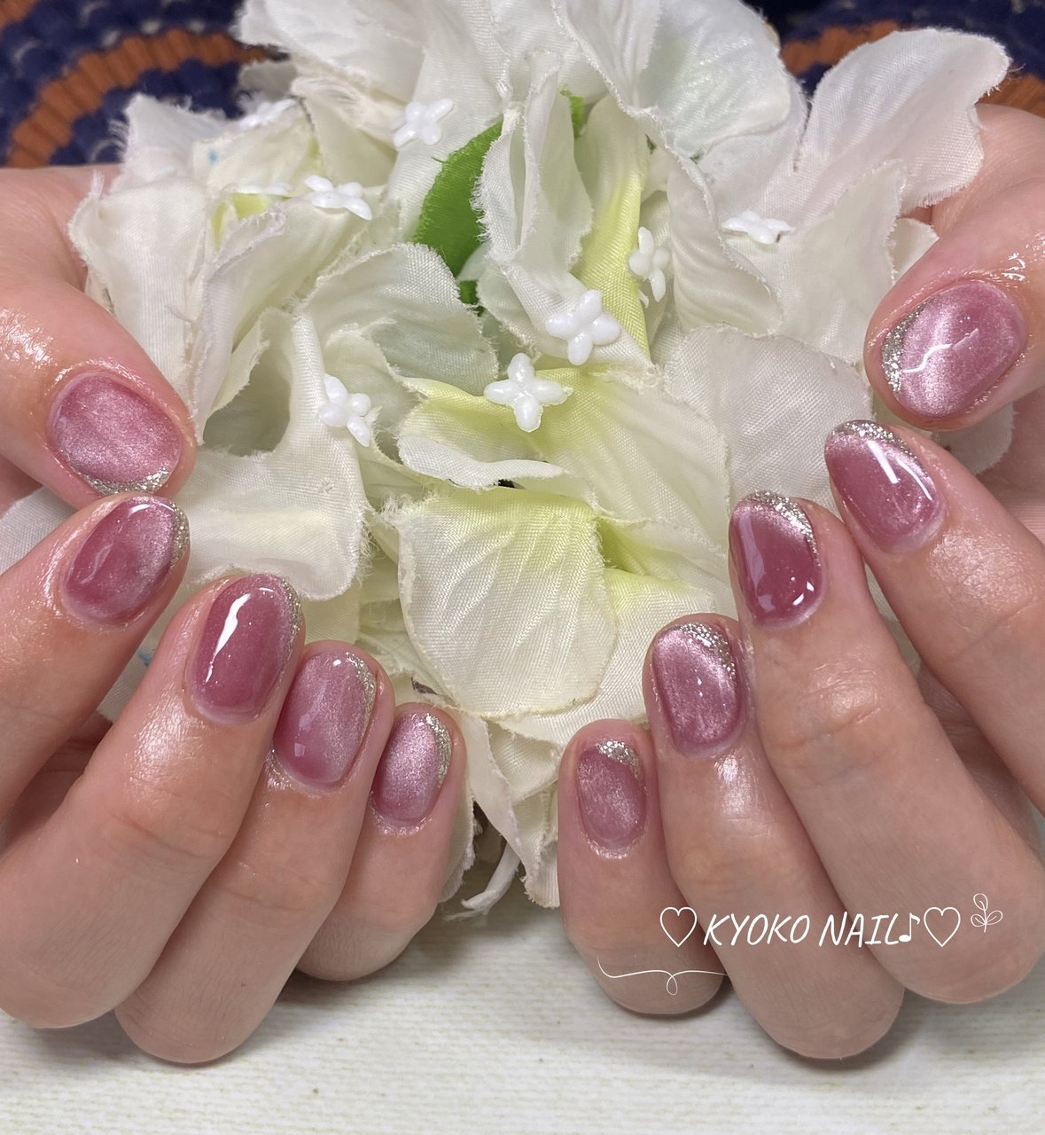 ネイルンページ ほわほわ桜シフォンネイル- ネイルチップ専門店ミチネイル