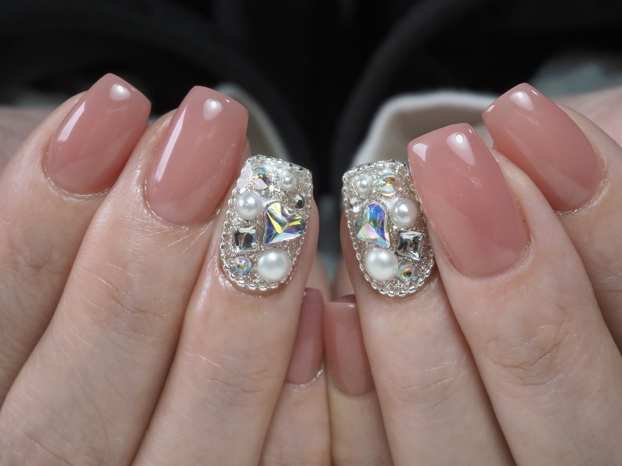 オールシーズン/ハンド/パール/キラキラ/ピンク - nailsalon_ecrinの