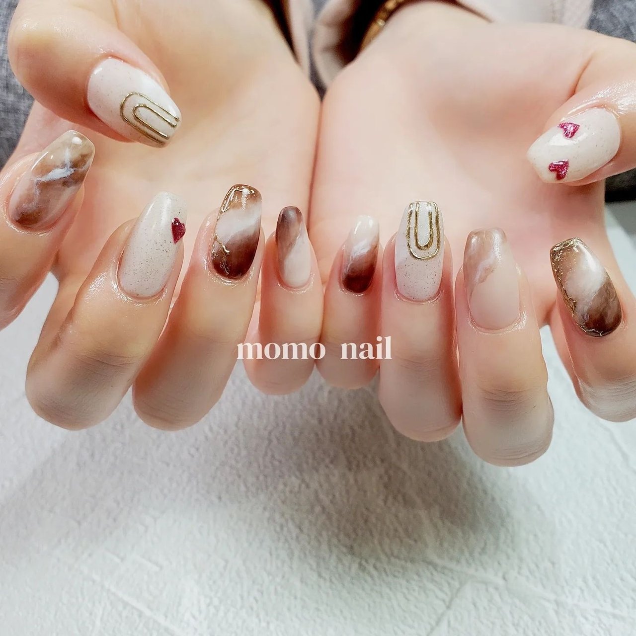 ハート/ニュアンス/マグネット/ミラー/スクエア - tomomi kawasaki