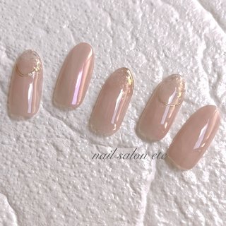 人気順｜ベージュ(ヌーディー)/#ちゅるんカラーのネイルデザイン  