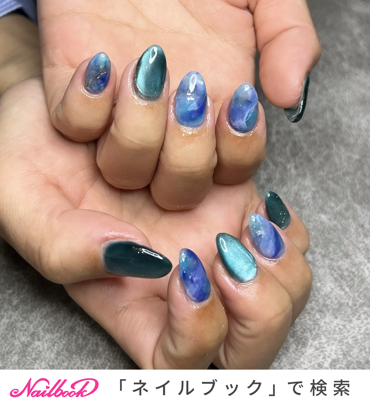 ☑︎ 海ｙｕｂｉｓａｋｉ　ネイルチップ　韓国　オーダー　ニュアンスネイル　個性派 ☑︎ 菫yubisaki ネイルチップ 韓国 オーダー ニュアンス