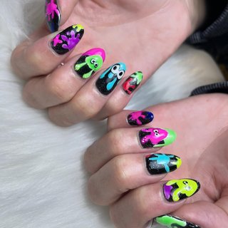 確認用　スプラトゥーン　ネイルパーツ SHEIN・ARKEY TOKYOのネイル・ネイルケアを使った口コミ -3D