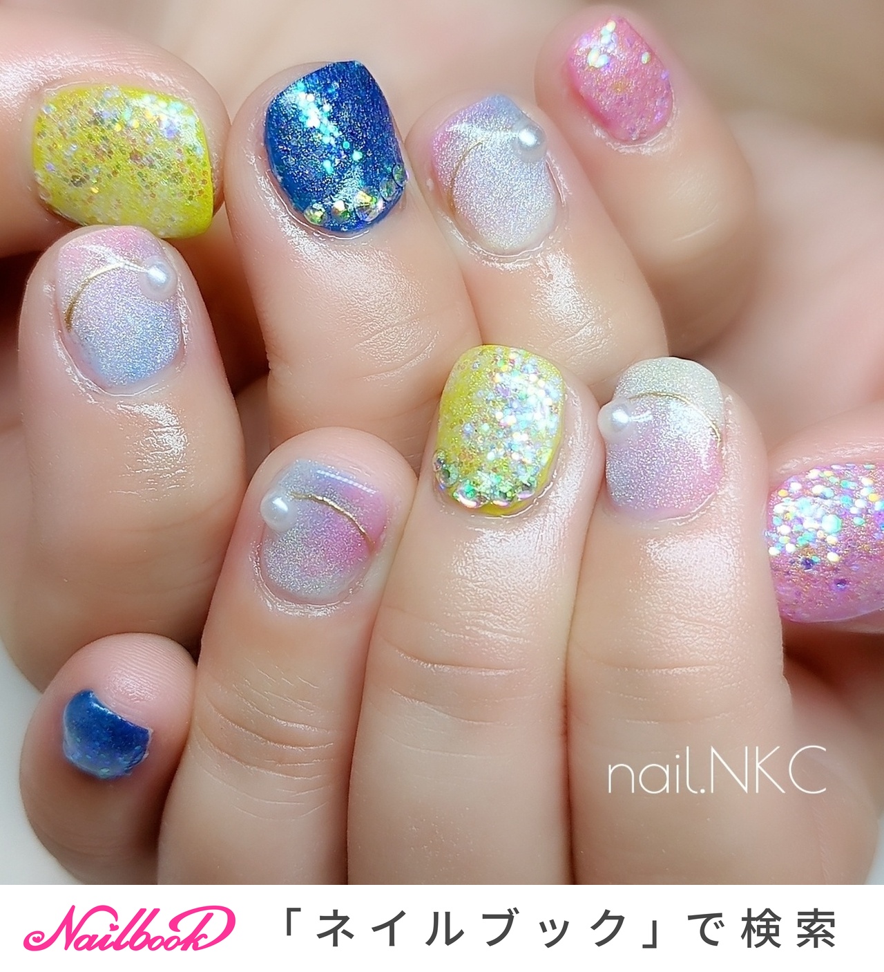 夏/旅行/海/ライブ/ハンド - 福岡/香椎千早/大人の上品ネイル手描き