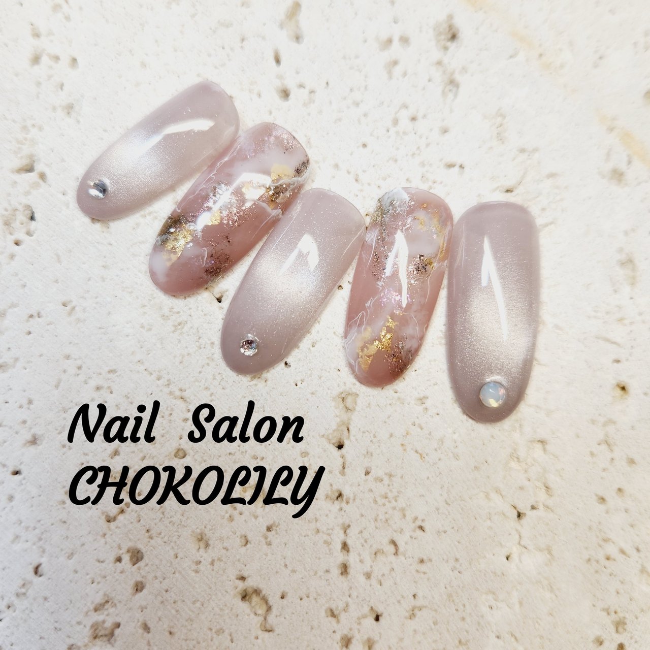 オールシーズン/オフィス/大理石/ホイル/シアー - Nail Salon