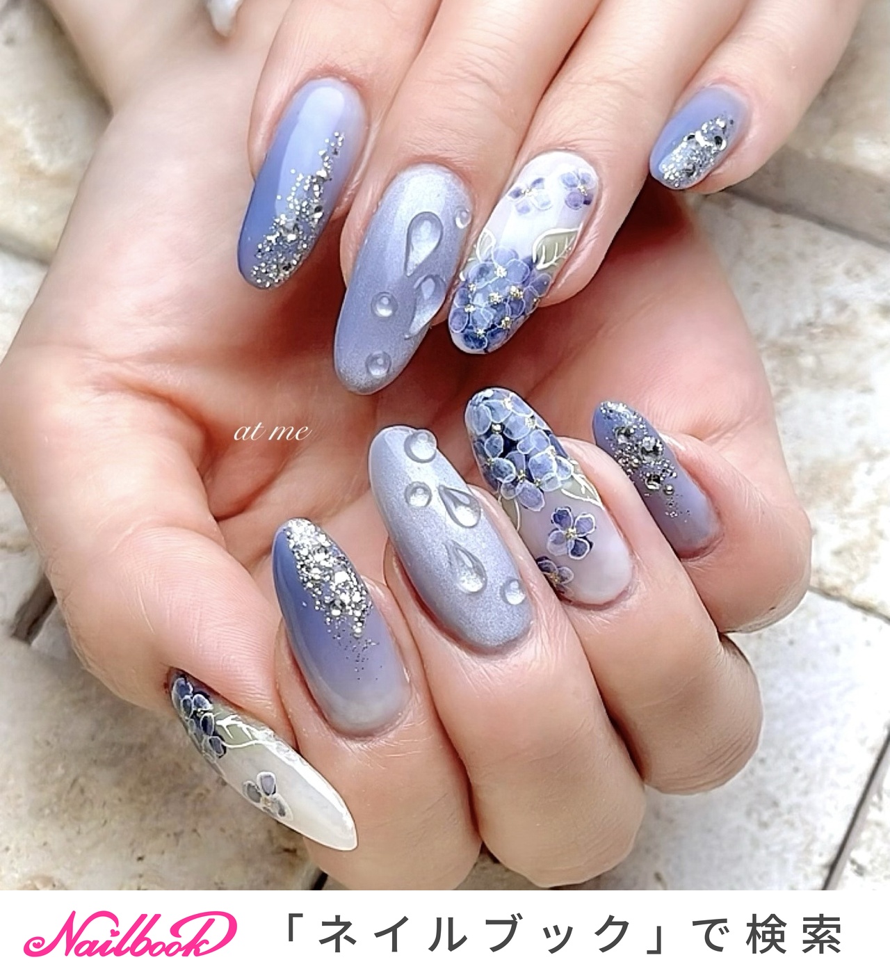 ネイルチップ クリームソーダ くまちゃん ver.2 - 3939ネイルチップ