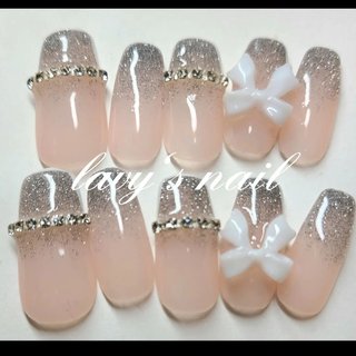 オーダー】ネイルチップマーブル水彩ネイル韓国ワンホンキラキラ