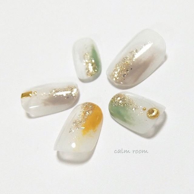 夏 旅行 海 リゾート ハンド Calm Roomのネイルデザイン No ネイルブック