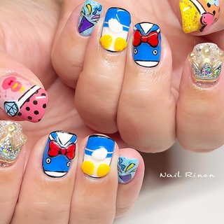 おすすめ順｜春/#ドナルドダックネイルのネイルデザイン｜ネイルブック