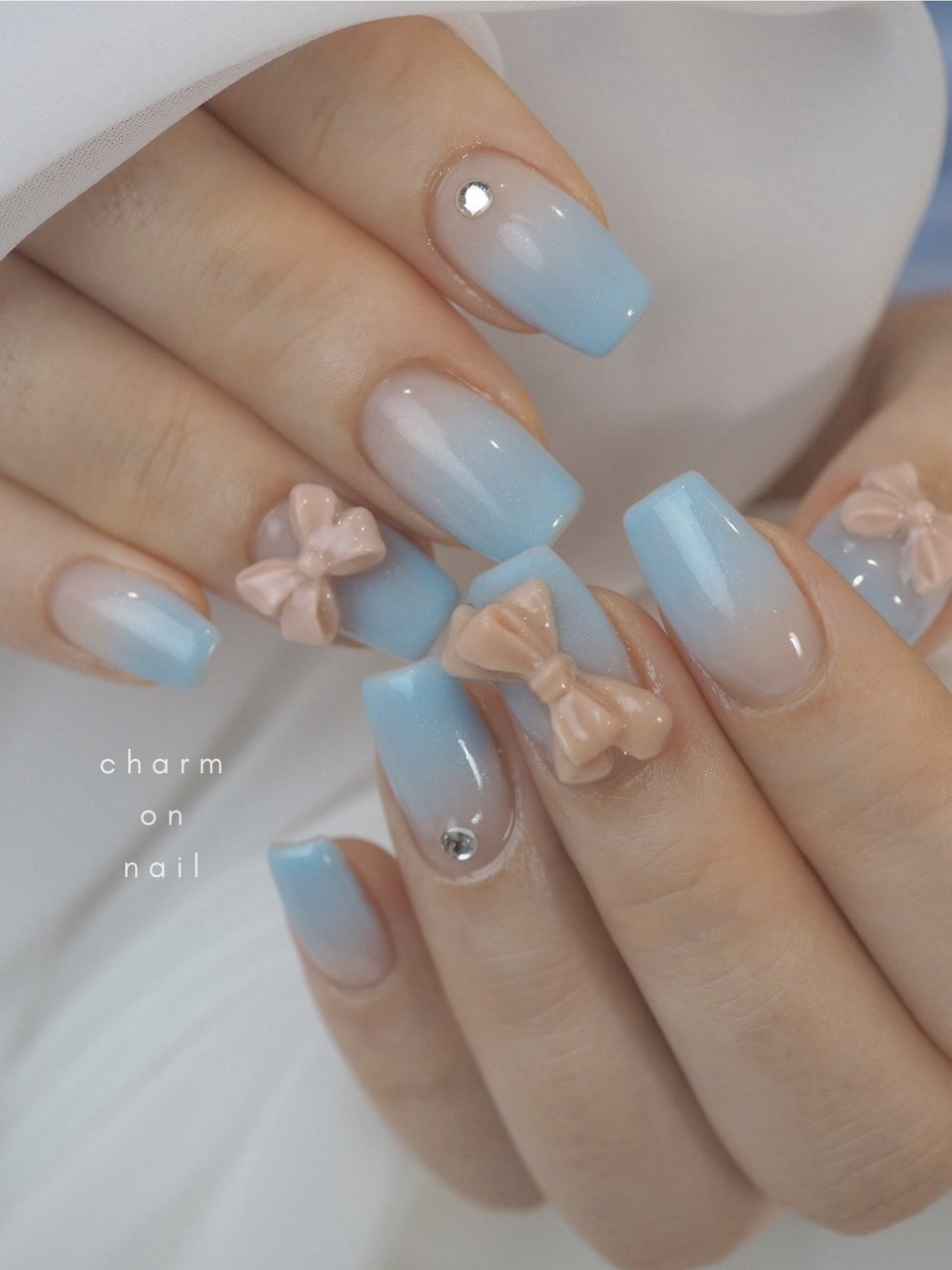 オールシーズン/ハンド/グラデーション/リボン/ミディアム - hayashiの  