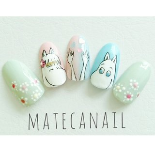 人気順 ムーミンのネイルデザイン ネイルブック