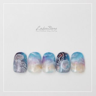 【海月】オーダーネイルチップ 海月】オーダーネイルチップ ✭ Customer order 🌙 卯月 コウ 1