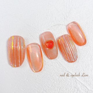 人気順｜#オレンジバカラネイルのネイルデザイン｜ネイルブック 