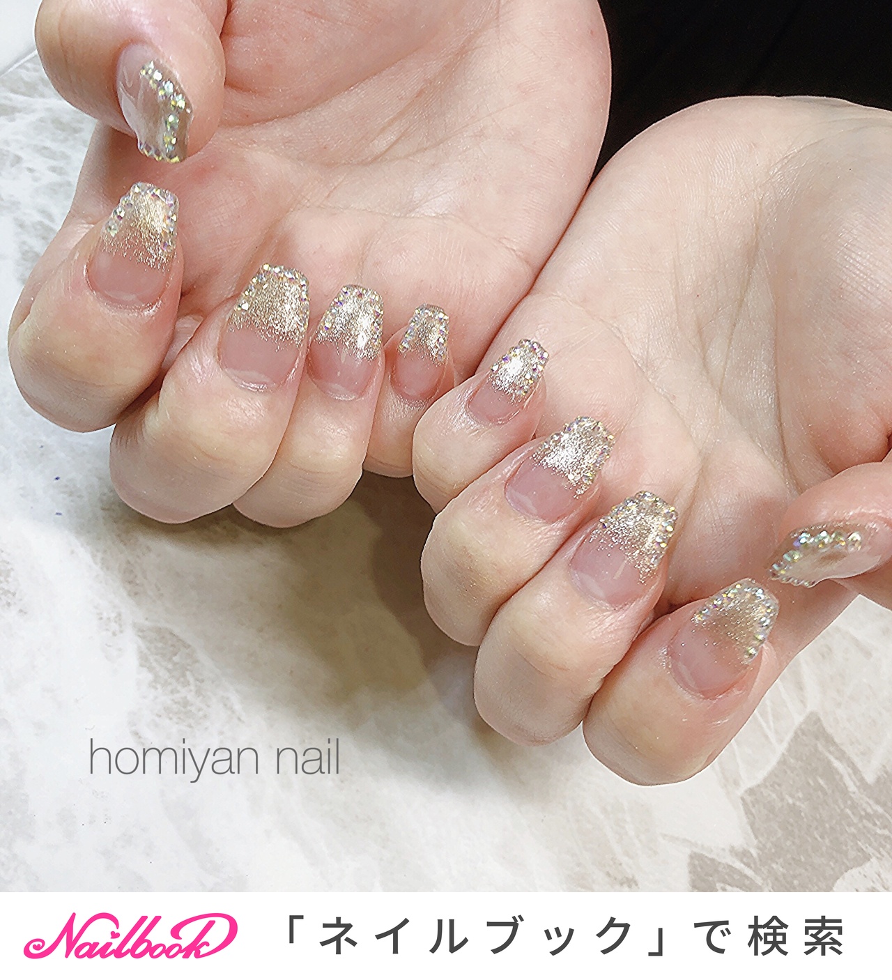 オールシーズン/ハンド/マグネット/ゴールド/ジェルネイル