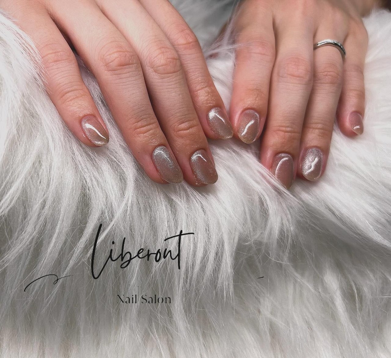 春/シンプル/ワンカラー/マグネット/キラキラ - LIBERONT nailの