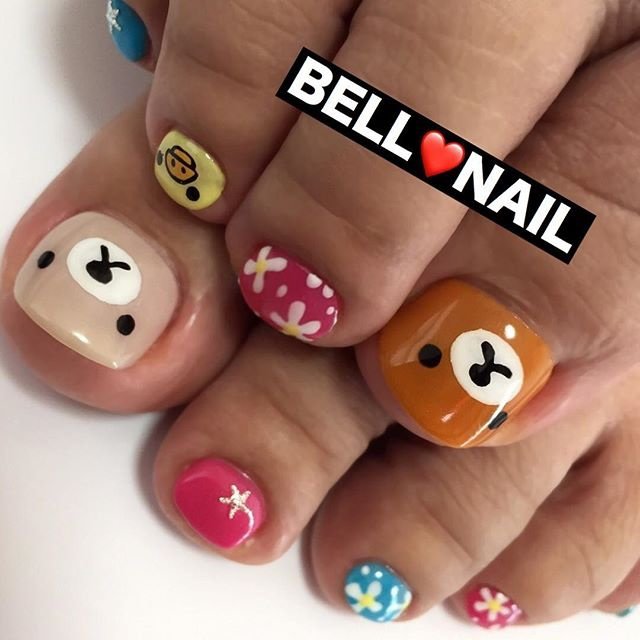 夏 オールシーズン 旅行 パーティー フット 爪 Labo Bell Nail ベルネイル のネイルデザイン No 2395432 ネイルブック