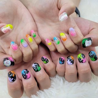 人気順｜ピンク/#スプラトゥーンのネイルデザイン｜ネイルブック