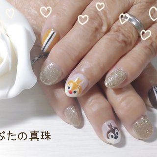 チップとデールのネイルデザイン｜ネイルブック