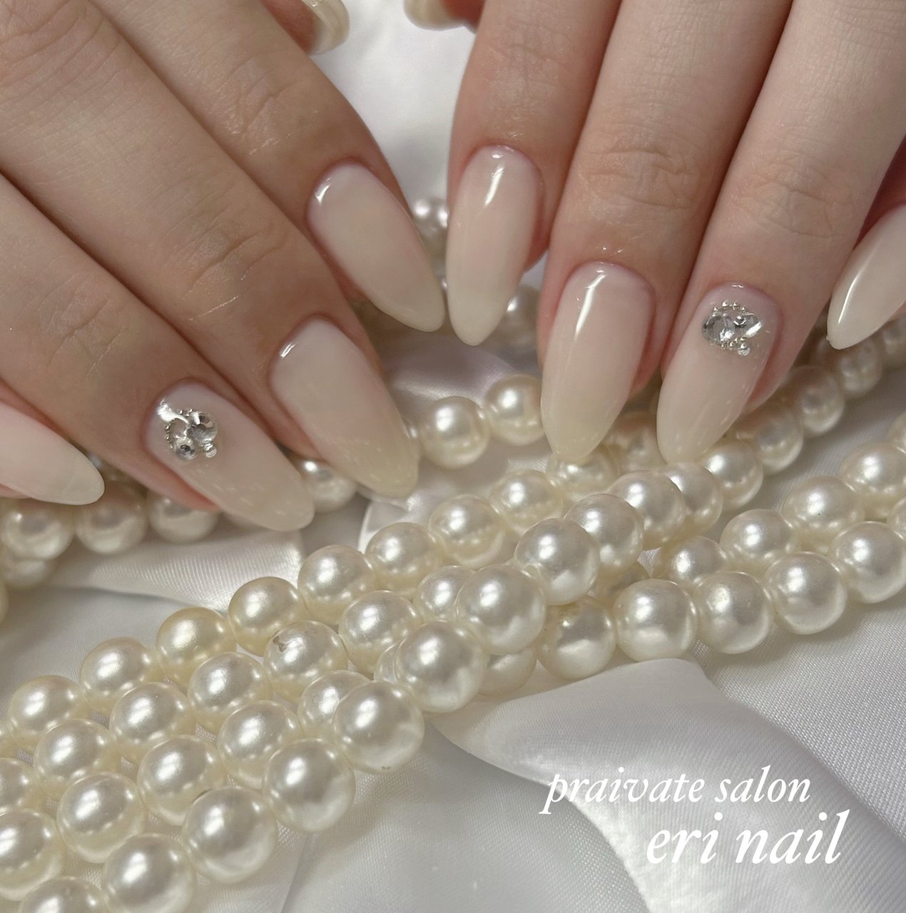 オールシーズン/ハンド/ワンカラー/ホワイト/ジェルネイル - 名古屋市