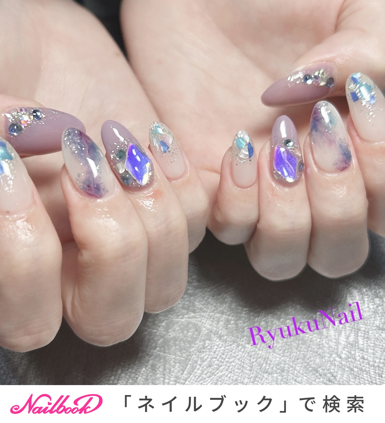 手が綺麗に見えるネイル/梅雨/ハンド/シェル/ニュアンス - RyuKuNailの