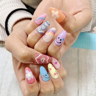 ぷっくりネイル(ぷっくり)/#ニコちゃんのネイルデザイン｜ネイルブック