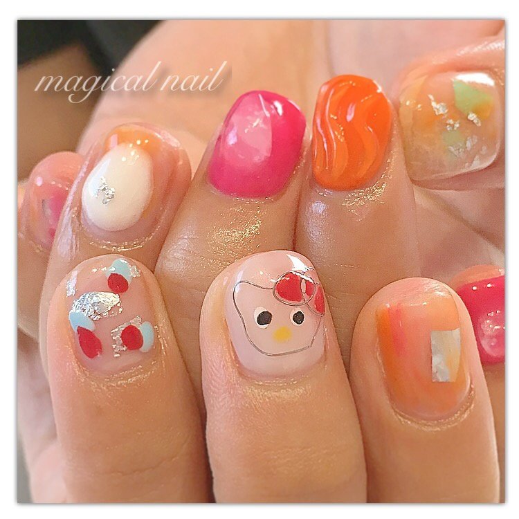 夏 旅行 海 ライブ ハンド マジカルネイルのネイルデザイン No 239 ネイルブック